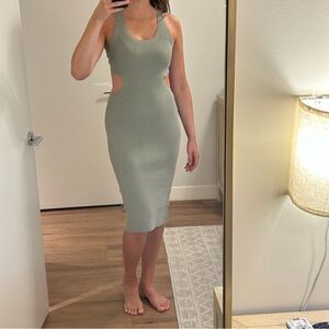 Green Abercrombie dress with cutout sides Medium Tall